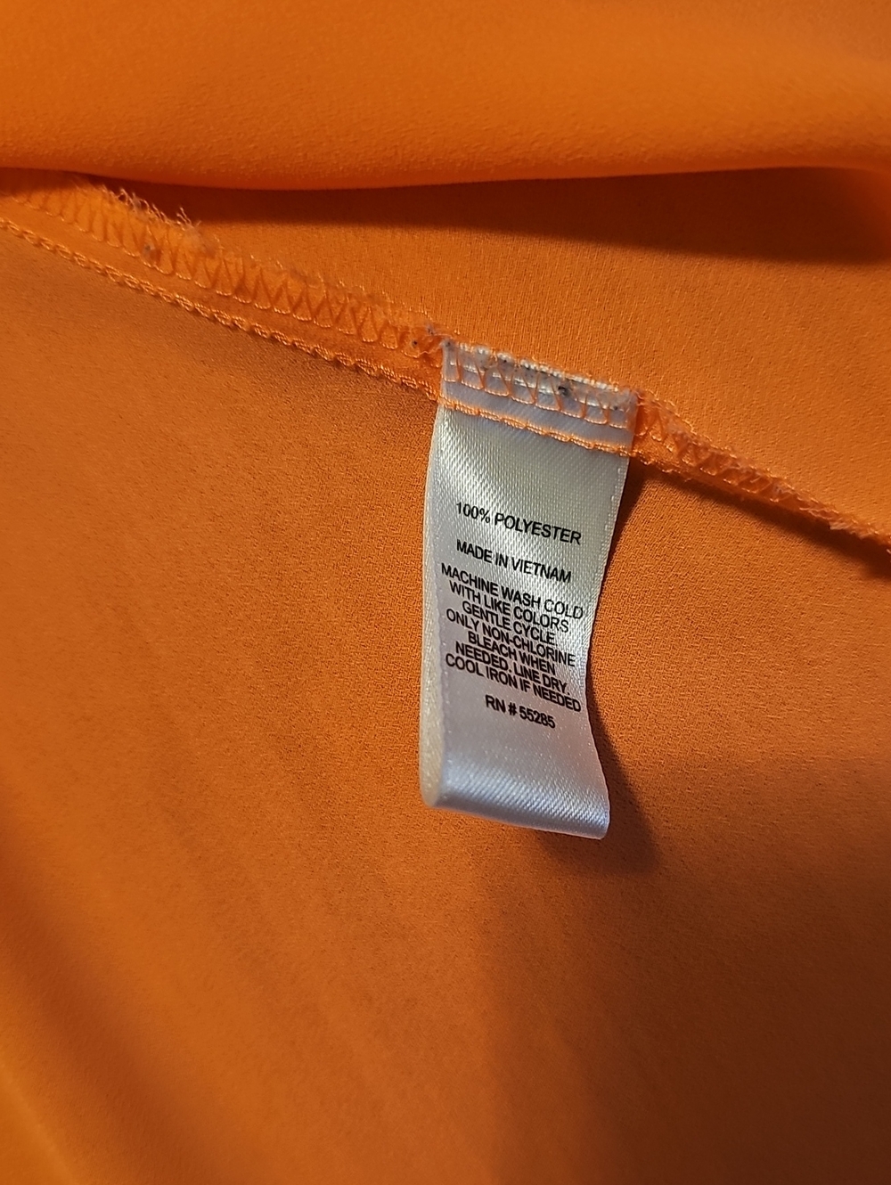 Express Orange Women's Button-Down Shirt - Picture 4 of 4